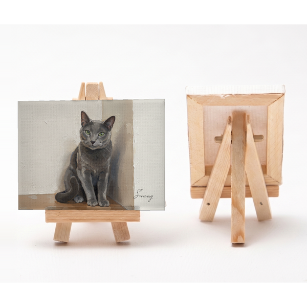 サニー 小さな絵画風キャンバスボード