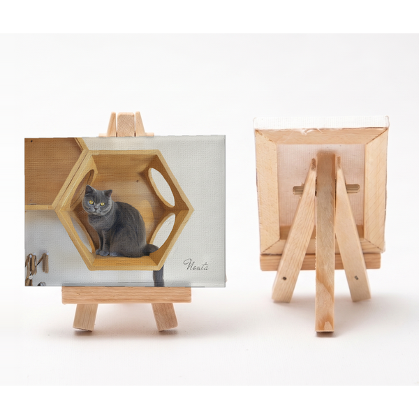 のんた 小さな絵画風キャンバスボード