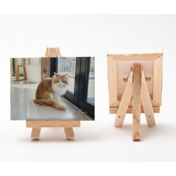 ひより 小さな絵画風キャンバスボード