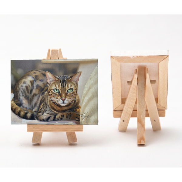 日向 小さな絵画風キャンバスボード