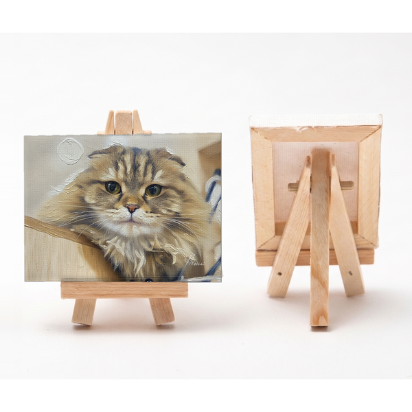ひま 小さな絵画風キャンバスボード