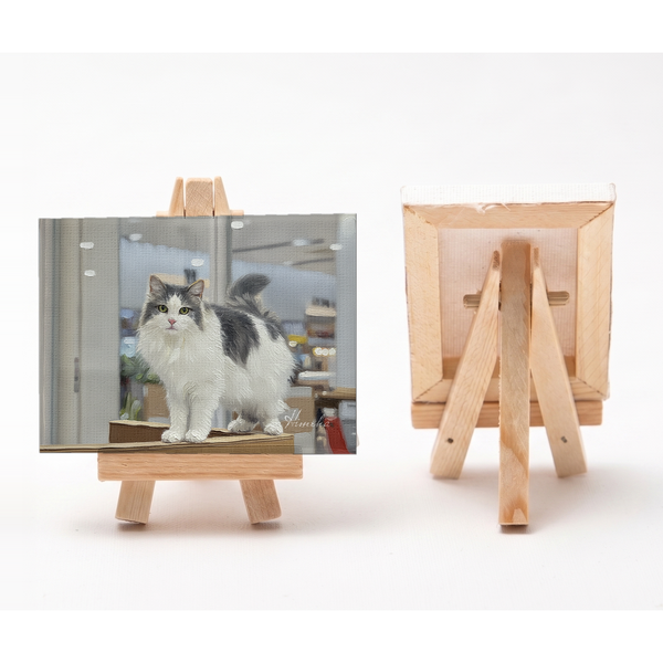 ひめは 小さな絵画風キャンバスボード