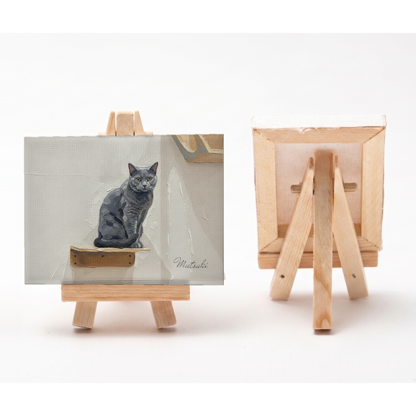 睦月 小さな絵画風キャンバスボード
