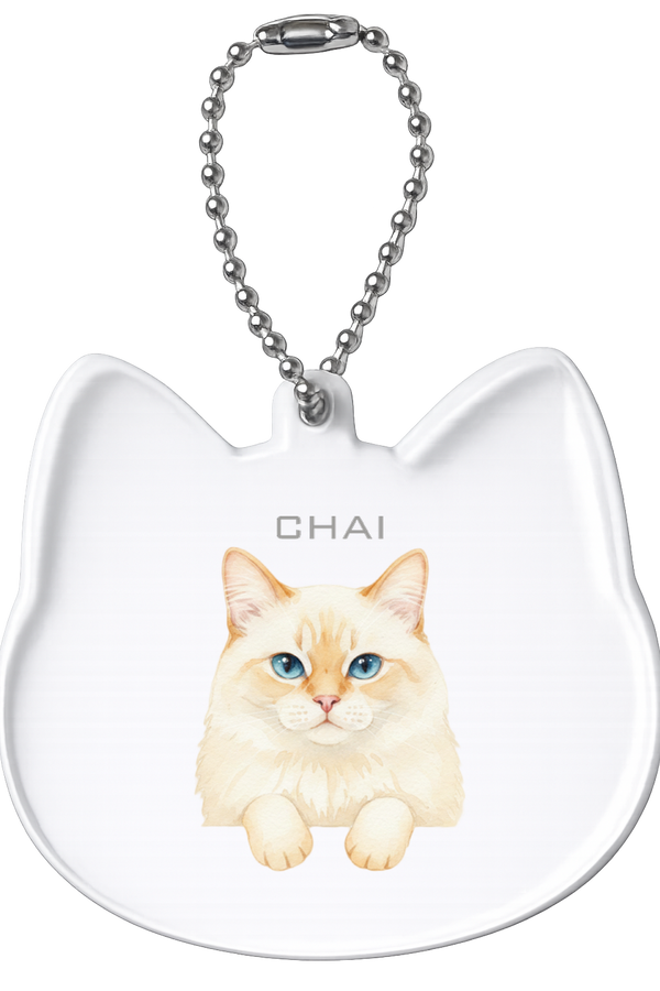 チャイ 猫型アクリルホルダー