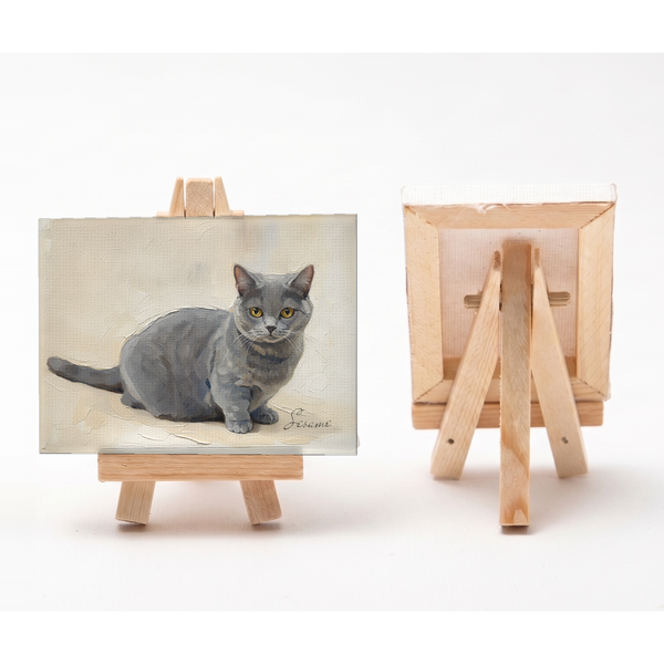 セサミ 小さな絵画風キャンバスボード