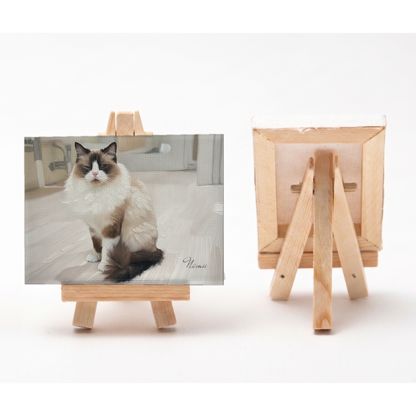 ネム 小さな絵画風キャンバスボード