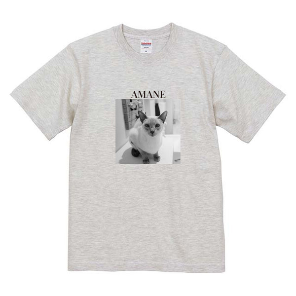 あまね モノクロ写真コットンTシャツ