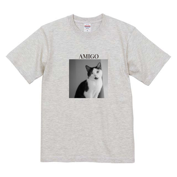 アミーゴ モノクロ写真コットンTシャツ