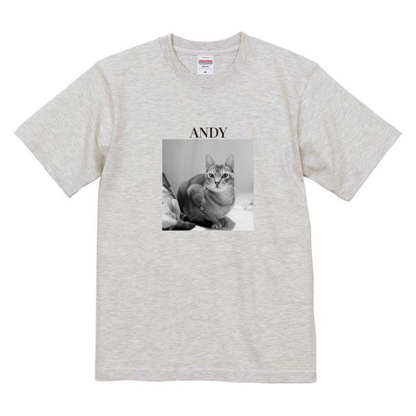 アンディ モノクロ写真コットンTシャツ