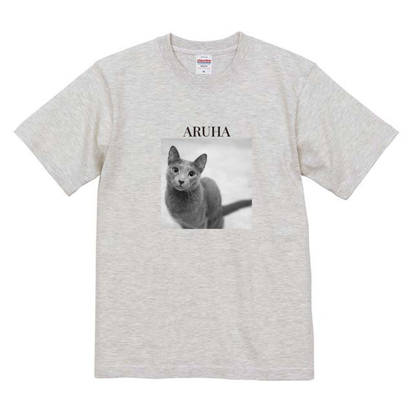 アルハ モノクロ写真コットンTシャツ