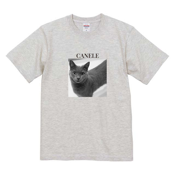 カヌレ モノクロ写真コットンTシャツ