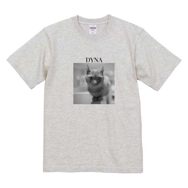 ダイナ モノクロ写真コットンTシャツ
