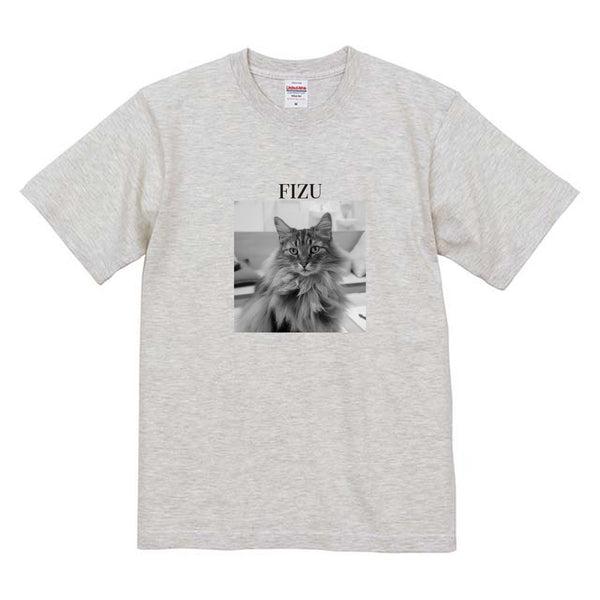 フィズ モノクロ写真コットンTシャツ