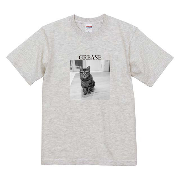 グリーズ モノクロ写真コットンTシャツ