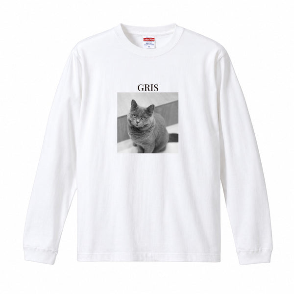グリ コットンロングTシャツ