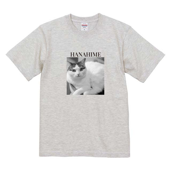 はなひめ モノクロ写真コットンTシャツ