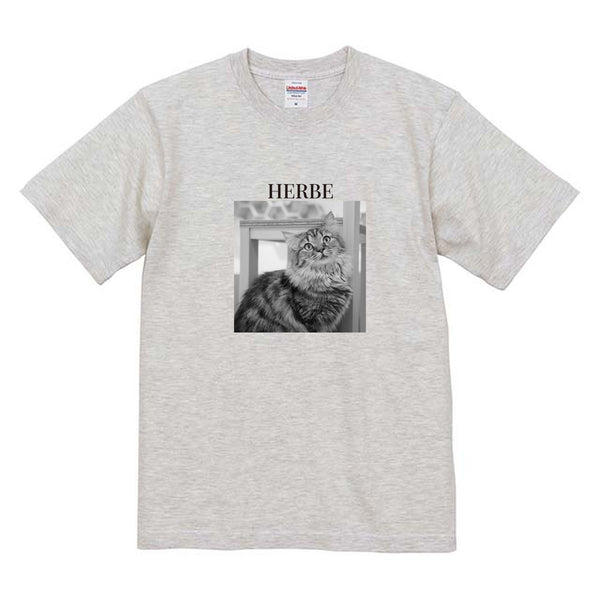 エルブ モノクロ写真コットンTシャツ
