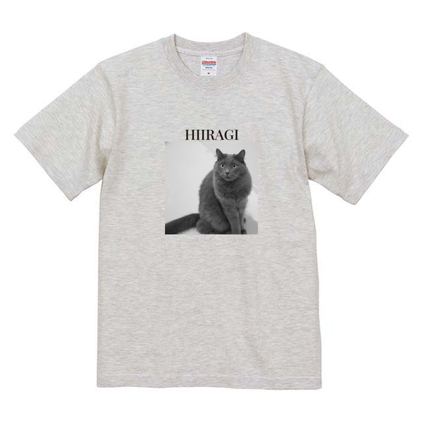 柊 モノクロ写真コットンTシャツ