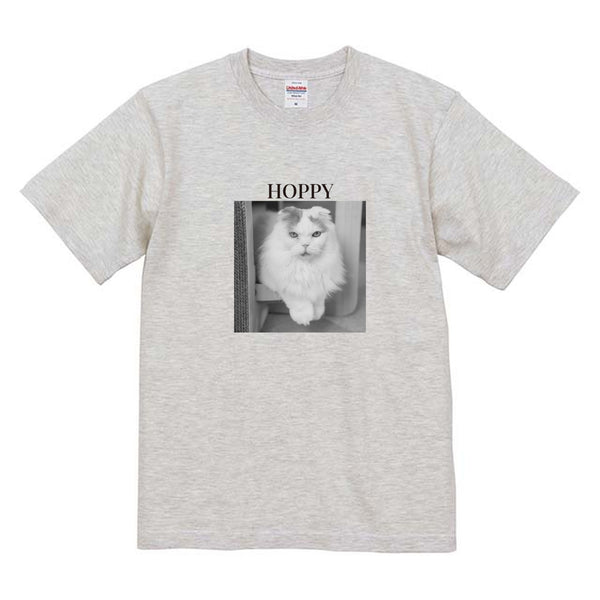 ホッピー モノクロ写真コットンTシャツ