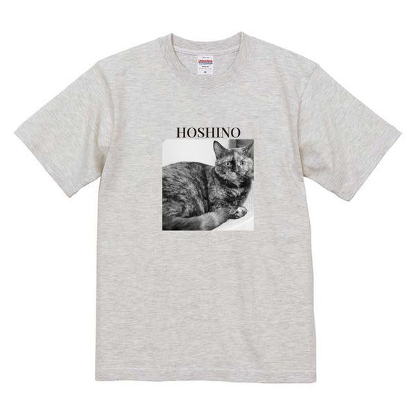 星乃 モノクロ写真コットンTシャツ
