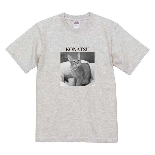 こなつ モノクロ写真コットンTシャツ