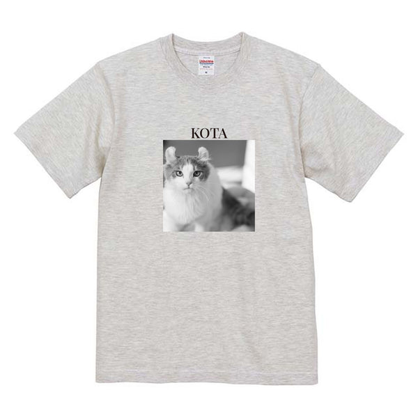 コタ モノクロ写真コットンTシャツ