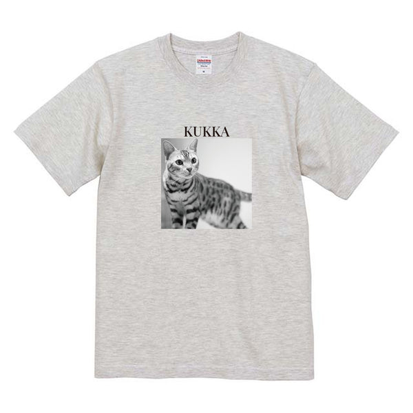 クッカ モノクロ写真コットンTシャツ