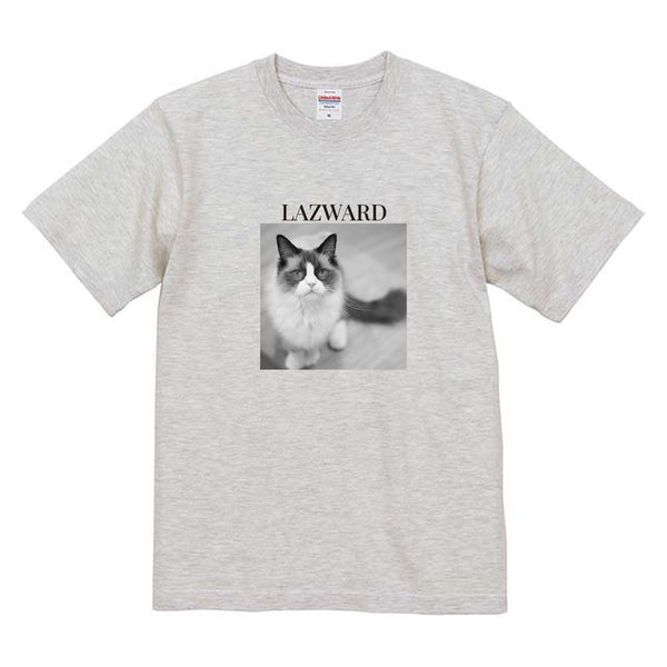 ラズワード モノクロ写真コットンTシャツ