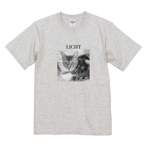 リヒト モノクロ写真コットンTシャツ