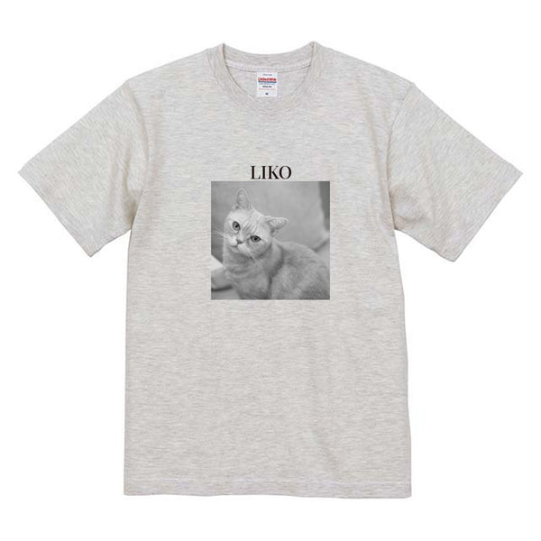 リコ モノクロ写真コットンTシャツ