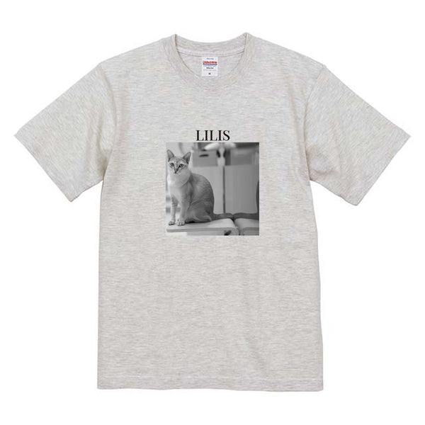 リリス モノクロ写真コットンTシャツ