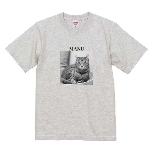 マーヌ モノクロ写真コットンTシャツ