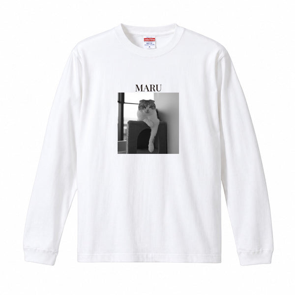 マル コットンロングTシャツ