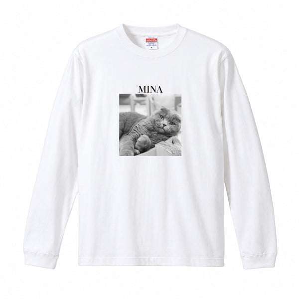 ミナ コットンロングTシャツ