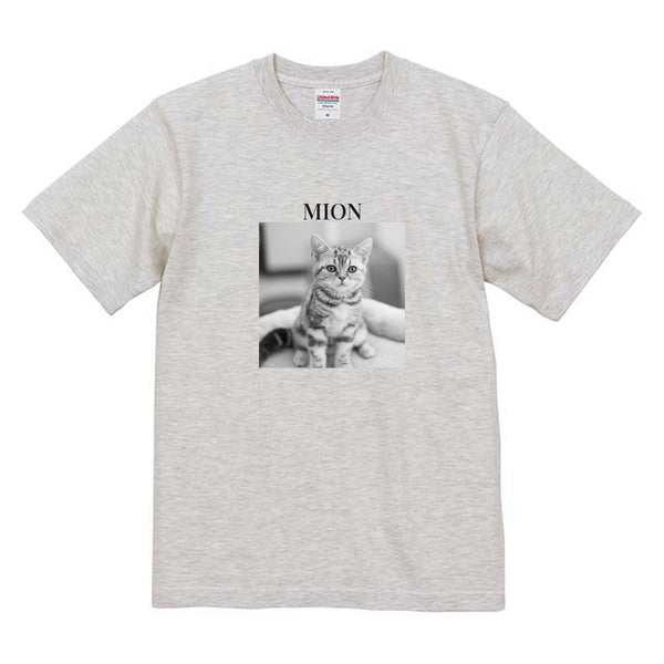 海音 モノクロ写真コットンTシャツ