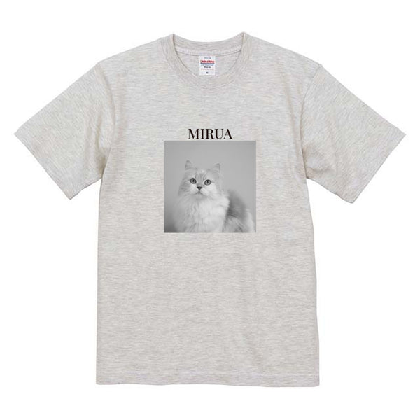 ミルア モノクロ写真コットンTシャツ