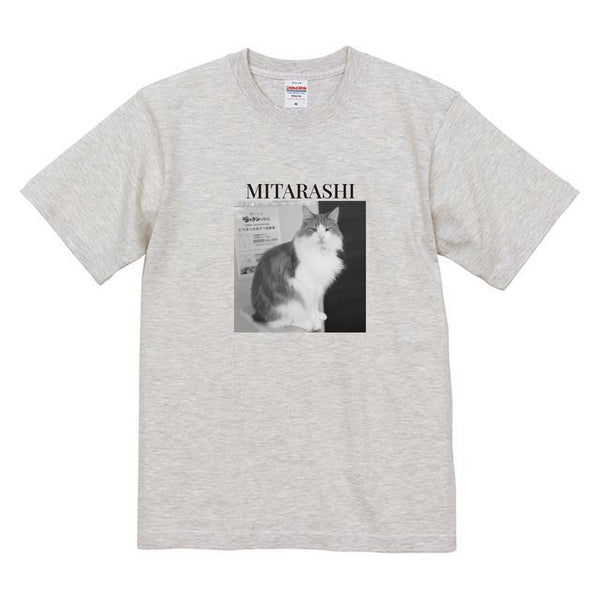 みたらし モノクロ写真コットンTシャツ
