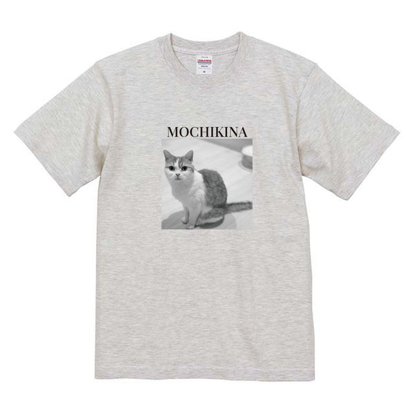 もちきな モノクロ写真コットンTシャツ