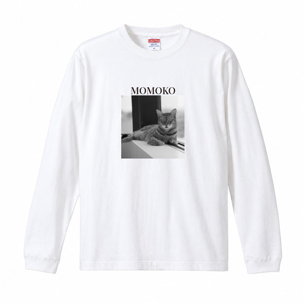 桃子 コットンロングTシャツ