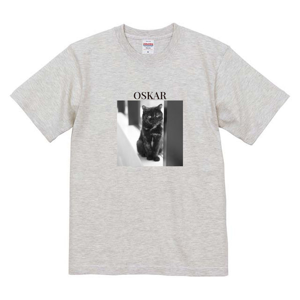 オスカル モノクロ写真コットンTシャツ