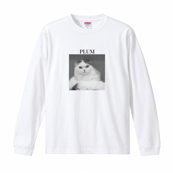 プラム コットンロングTシャツ