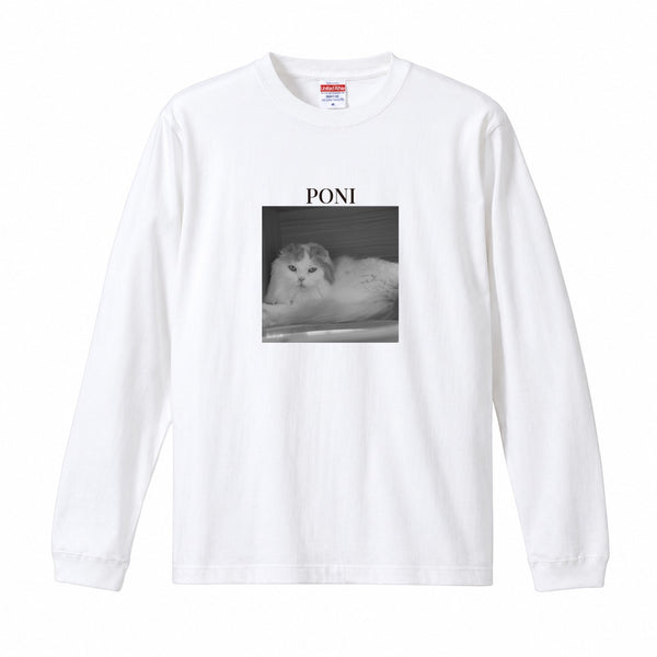 ポニ コットンロングTシャツ