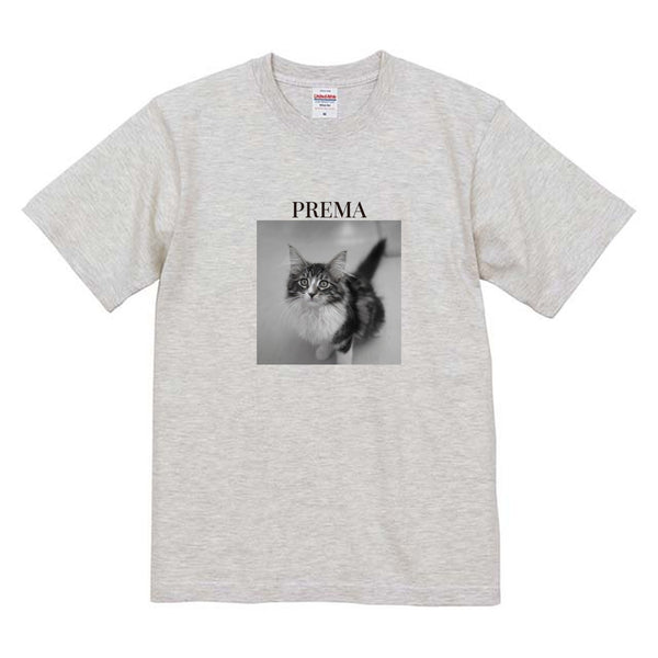 プレマ モノクロ写真コットンTシャツ