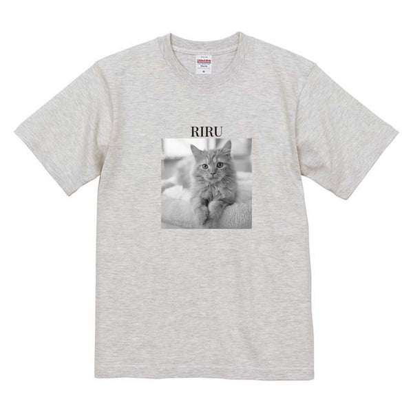 リル モノクロ写真コットンTシャツ