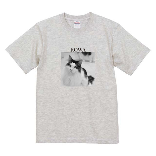 ロワ モノクロ写真コットンTシャツ