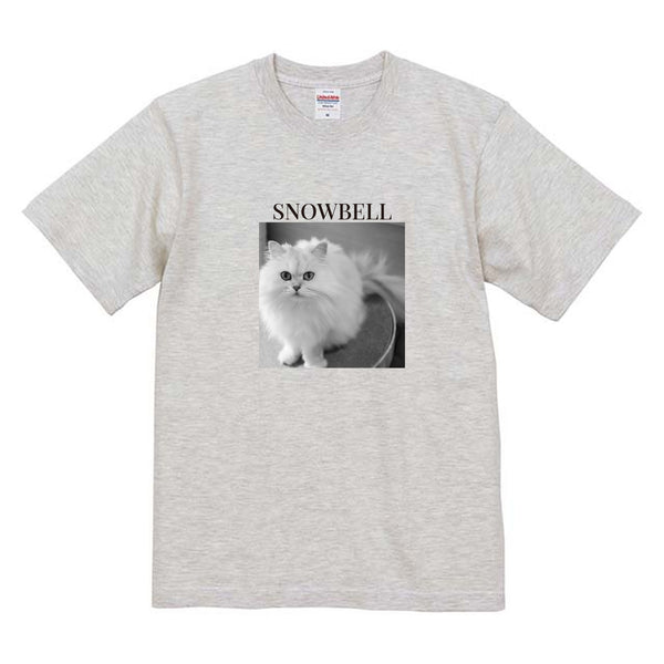 スノーベル モノクロ写真コットンTシャツ