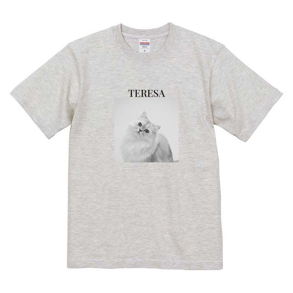テレサ モノクロ写真コットンTシャツ