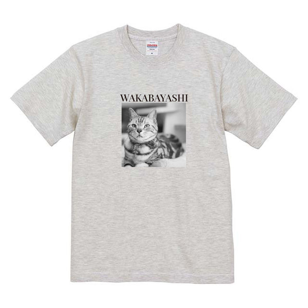 わかばやし モノクロ写真コットンTシャツ