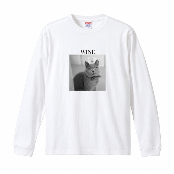 ワイン コットンロングTシャツ