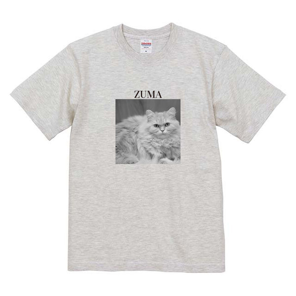 ずま モノクロ写真コットンTシャツ